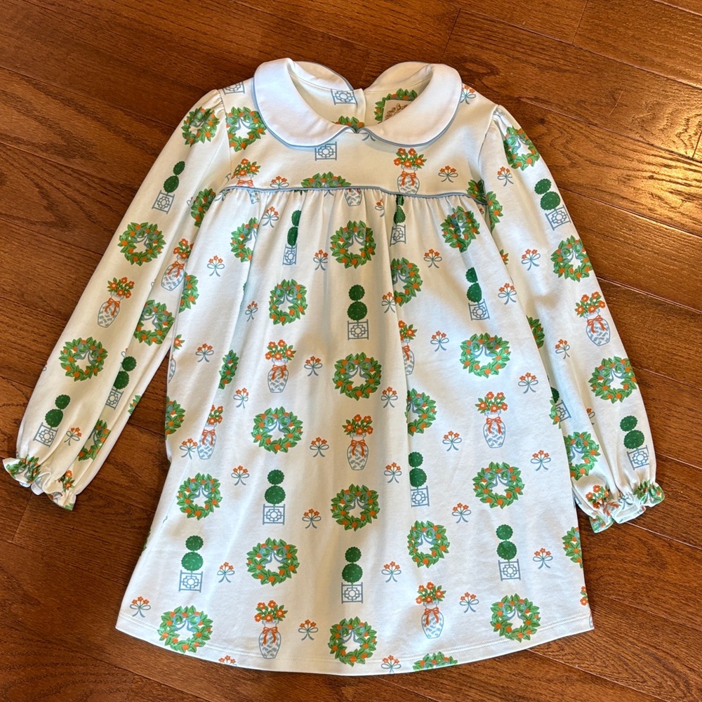 The Beaufort Bonnet Company Green and Orange Floral Dress